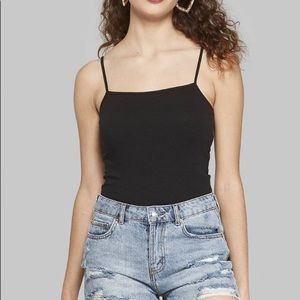 black square neck tank